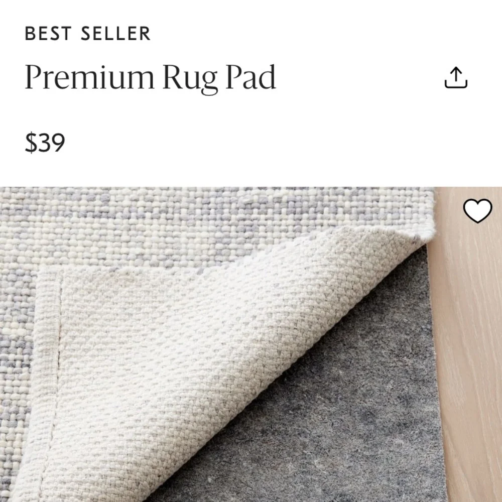 West Elm Premium Rug Pad